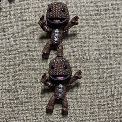 Little Big Planet Sackboy Happy Figure Lot 2008 2009 Collectable Rare SCEE