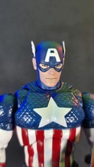 Custom 3D-printed Mafex Marco Checchetto Styled Captain America Heads