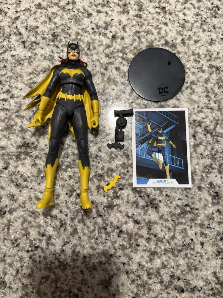 DC McFarlane Multiverse Three Jokers Batgirl Action Figure Loose Complete Batman