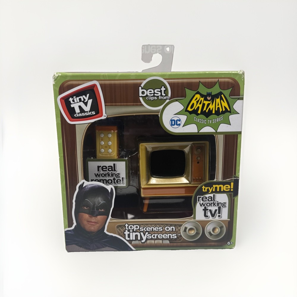 Batman Tiny TV Classics Real Working TV And Remote Top Scenes Classic Batman