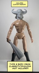 Club Man Action Figure Head 1:9 or 1:6 Mego
