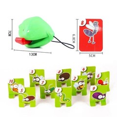Frog Mask Wagging Tongue Lick Cards Board Games for Children Family Party