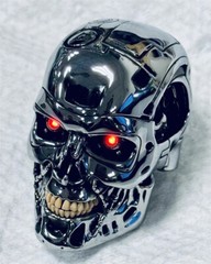 1/4 Scale Terminator T2 T800 ENDOSKELETON Figure Model LED Eyes Head Carving
