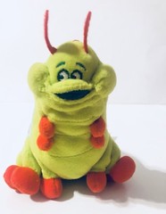 Disney A Bug’s Life Sound Heimlich Caterpillar Polyester Plush 8” Bean Bag