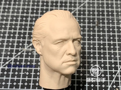 1/6 Godfather Marlon Brando Head Sculpt Model For 12″ Male Figure Body Toys
