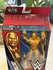 WWE Elite Collectors Edition The Rock Final Boss Gold Wrestling Action Figure