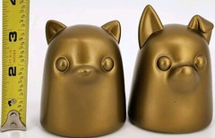 TINY GHOST BIMTOY PUPPY & KITTY GOLD EDITION NYCC 2018 EXCLUSIVE DESIGNER TOYS