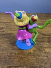 1980s-90s Applause Muppets Miss Piggy & Kermit Figure Cake Topper Birthday Theme