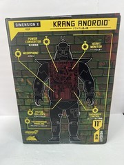 Super7 TMNT Krang Android Super Cyborg Action Figure Clear Articulated 2024 New