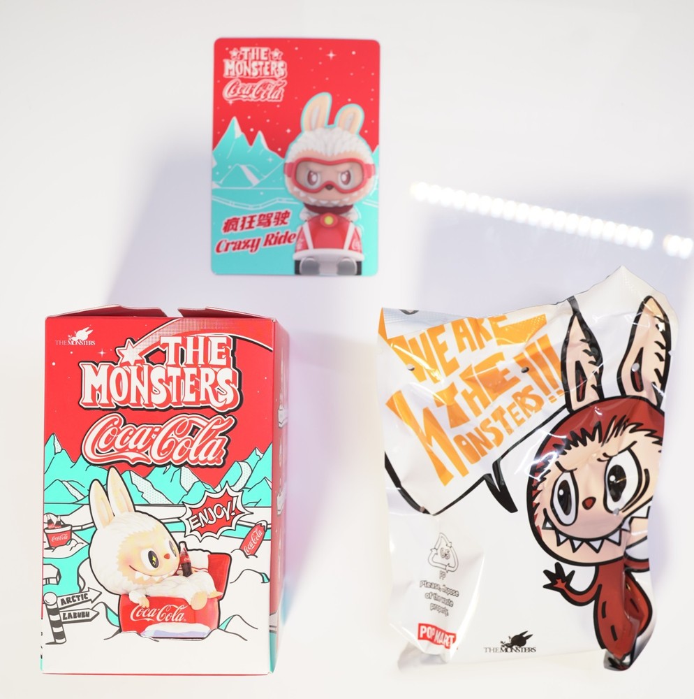 THE MONSTERS Coca Cola Crazy Ride POP MART Figure Open Box Sealed Bag w/ Card