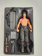 John J Rambo 1/6 Scale Figure MMS06 First Blood Part II Hot Toys Complete in Box