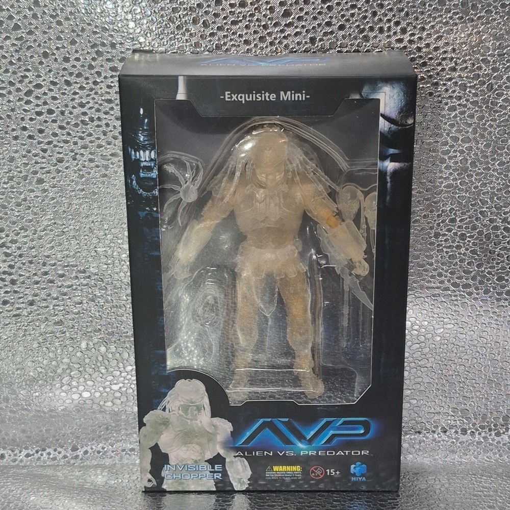 Hiya Toys Aliens vs Predator AVP Invisible Chopper Figure (1:18 Scale) Sealed