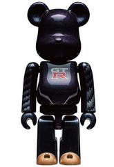 NISSAN GT-R BE@RBRICK 100% & 400% Medicom Toy R35 Midnight Purple JAPAN
