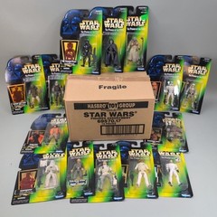 VTG Kenner Star Wars POTF 14 Figures Carded 1997 Collection 2 & 3 w/ Branded Box