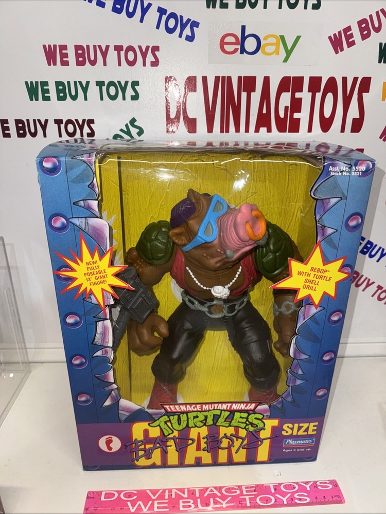 1991 Bad Boys Bebop Giant Playmates TMNT Teenage Mutant Ninja Turtles 🔥