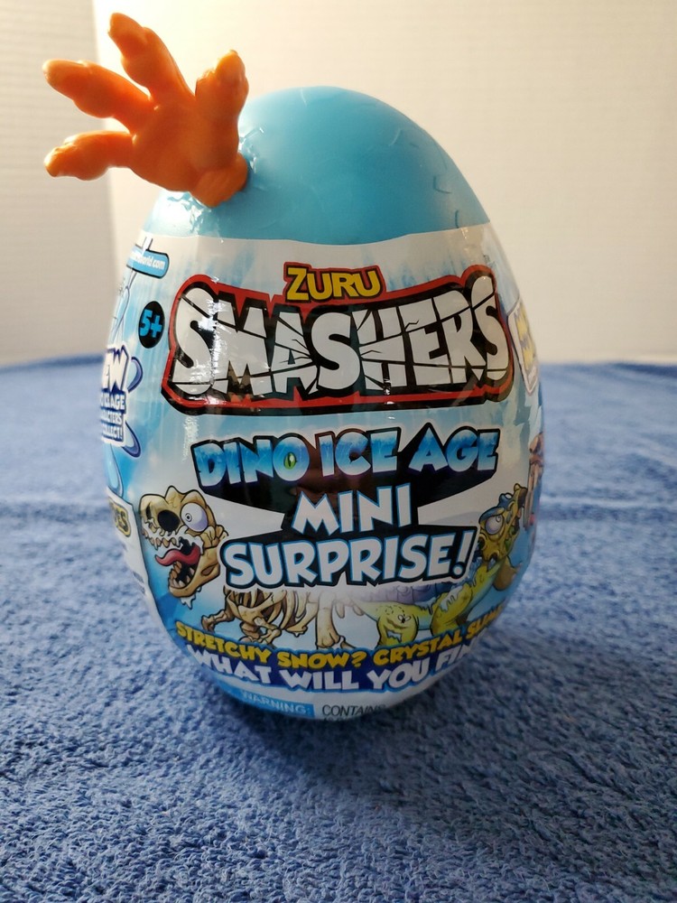 Zuru Smashers Dino Ice Age Mini Surprise! GIANT Egg! Toy Inside Varies 10 pieces