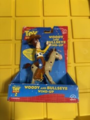 Toy Story 2 Woody And Bullseye Wind-Up Disney Pixar NIB A17