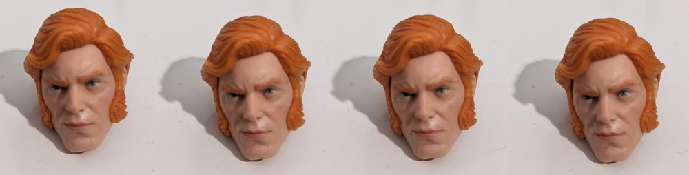 4x Marvel Legends BANSHEE SIDEBURNS HEAD Custom Figure Fodder (60th Anniv 3 Pack