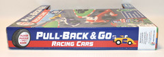 Pull Back & Go Racing Car Toys Set 6 Cars w Floor Puzzle, Book Ages 3+, NEW READ