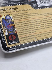 G.I. Joe 2008 Anniversary Cobra Commander Figure New Card Wear