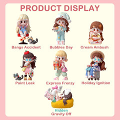Milay Daily Times Series Single Box (Contains 1 Figure), Blind Box Cute Figures
