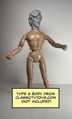 Prell Man Custom Action Figure Head 1:9 or 1:6 Mego
