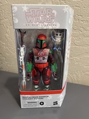 2022 Star Wars The Black Series MANDALORIAN WARRIOR Holiday Edition 6″ NEW