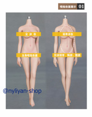 LDDOLL 22S 1/6 Flexible Seamless Silicone Body 12″ Female Figure For OB HT Head