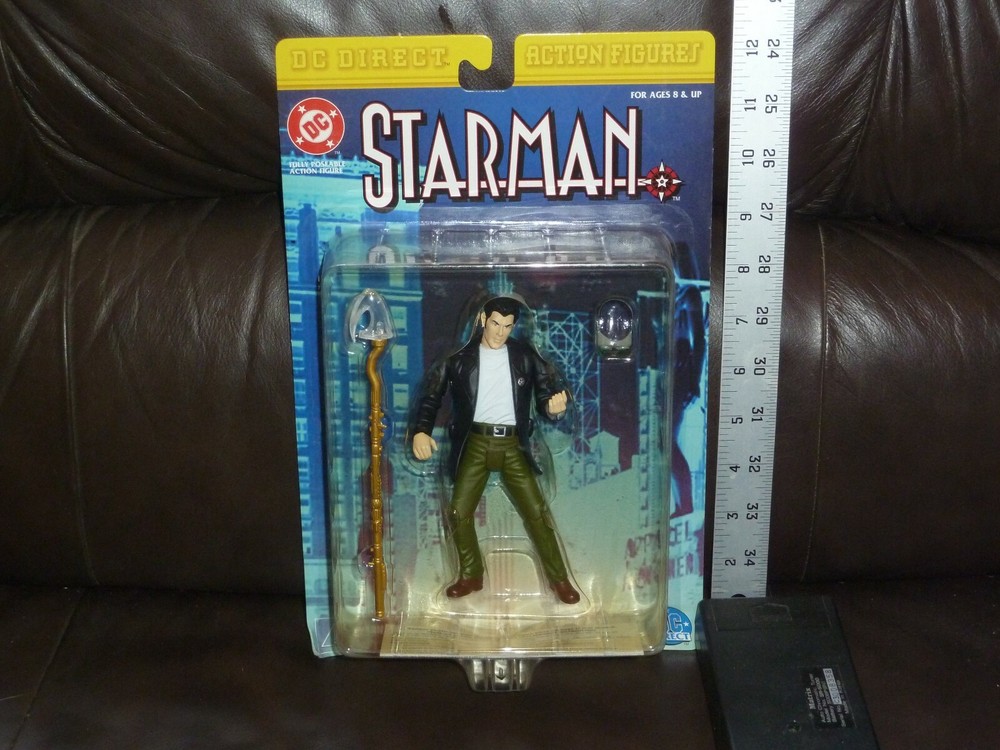 STARMAN DC DIRECT ACTION FIGURES BUBBLE YELLOWING 1999 6 INCH FIGURE