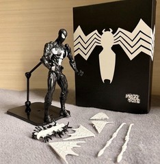 Hot-New Mess Toys Black Suit Neighbor Spider-Man Symbiote Figure fast shipping