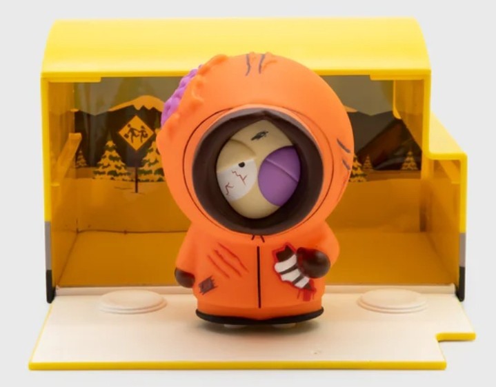ULTRA RARE Dead Kenny Chase South Park Smols Culturefly 3″ Vinyl Figure W/ Bus
