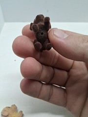 Three Vintage Puppy In My Pocket Figures, Gabby Chihuahua, Brown Lab