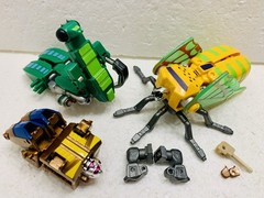 Fighting/ Invading Insects: KO parts lot of junk/broken figures Masterbotix