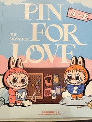 📌 Authentic THE MONSTERS Pin for Love Series, Letter Pendant, Letter A