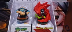 Spawn/Q-fig Vinyl Figures With DisplayCase Of Spawn & Clown Mcfarlane Toys Qfig