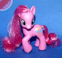 My Little Pony G4 PINKIE PIE 3″ Brushable Canterlot Castle Raised Hoof Tinsel