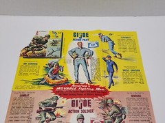 Vintage GI Joe Action Soldier Army Manual Catalog Advertising Fold Out Paper Lot
