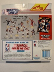 💥🏀 1992 DERRICK COLEMAN Starting Lineup, NJ Nets, NBA, Card & Poster 🏀💥