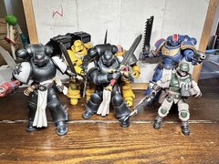 Joytoy Warhammer 40K Lot Imperial Fists Guard Black Templars Cadian Titus Marine