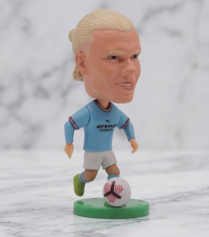 Erling Haaland Figure Manchester City EPL Toy Soccer 6.5cm Football Collectible