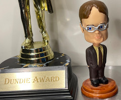 The Office Custom Michael Scott Dwight Bobble Lot, Dundee Award Rabid Wrist Band