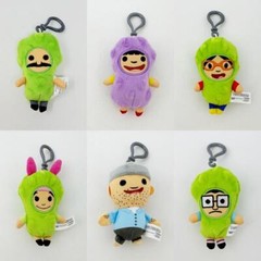 Bob’s Burgers Pickle Plush Danglers : Series 3 – Complete Set of 6 NEW!
