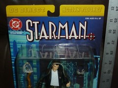 STARMAN DC DIRECT ACTION FIGURES BUBBLE YELLOWING 1999 6 INCH FIGURE