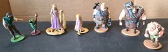 Lot Of 7 Disney Tangled 3.75″ PVC Figure Cake Toppers Rapunzel, Flynn, Pascal ++
