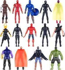 14 pcs Big Set Superhero Action Figures – Collectible Models 6.5-inches Tall, Ex