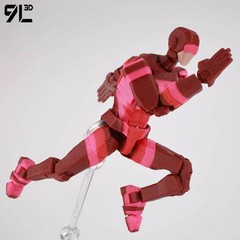 9L3D Red Rush Slayer Lucky13 Action Figure Dummy13 Multi-Jointed Collectible