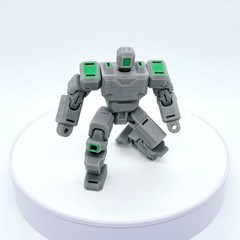 Warrior | Robot Mech Action Figure | 3D Printed Humanoid Articulated Toy