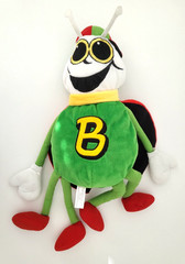Bertie Beetle Plush Toy Nestle 24″ Vintage Green Red Yellow Wings Scarf 60cm