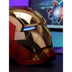 US!! Iron Man MK5 1:1 Helmet AUTOKING Wearable Voice-control Golden Mask Cosplay