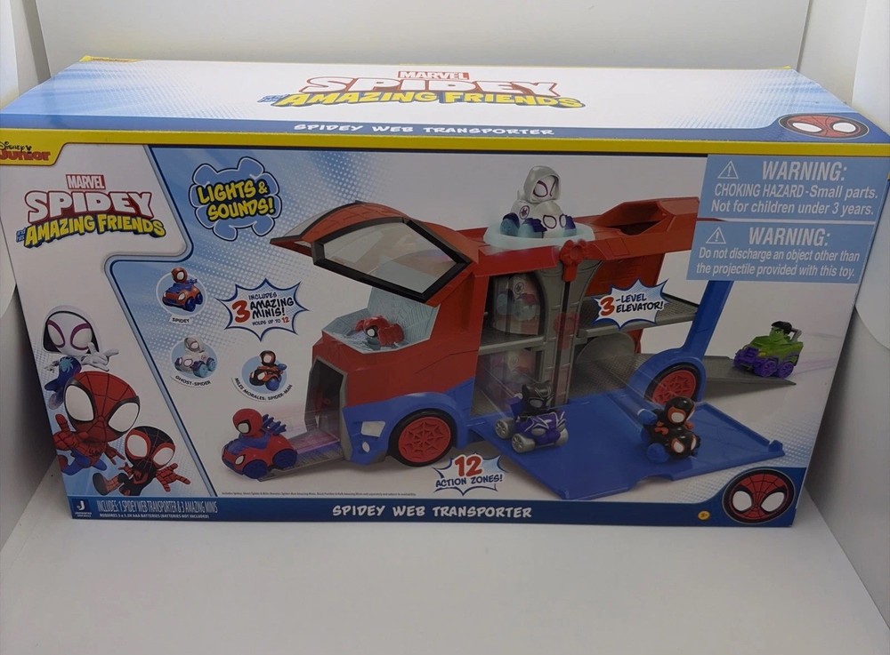 Marvel Spidey and his Amazing Friends Web Transporter One Size, Multicolor NEW
